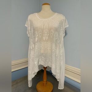 Johnny Was - embroidered Boho Folk tunic